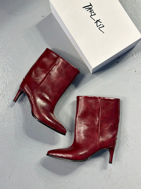 FLATY Bordo XL Geniş Kalıp BOOTIE